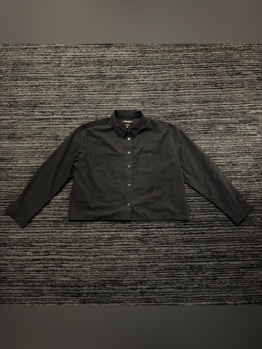 Madewell The Signature Poplin Crop Button Up Shirt